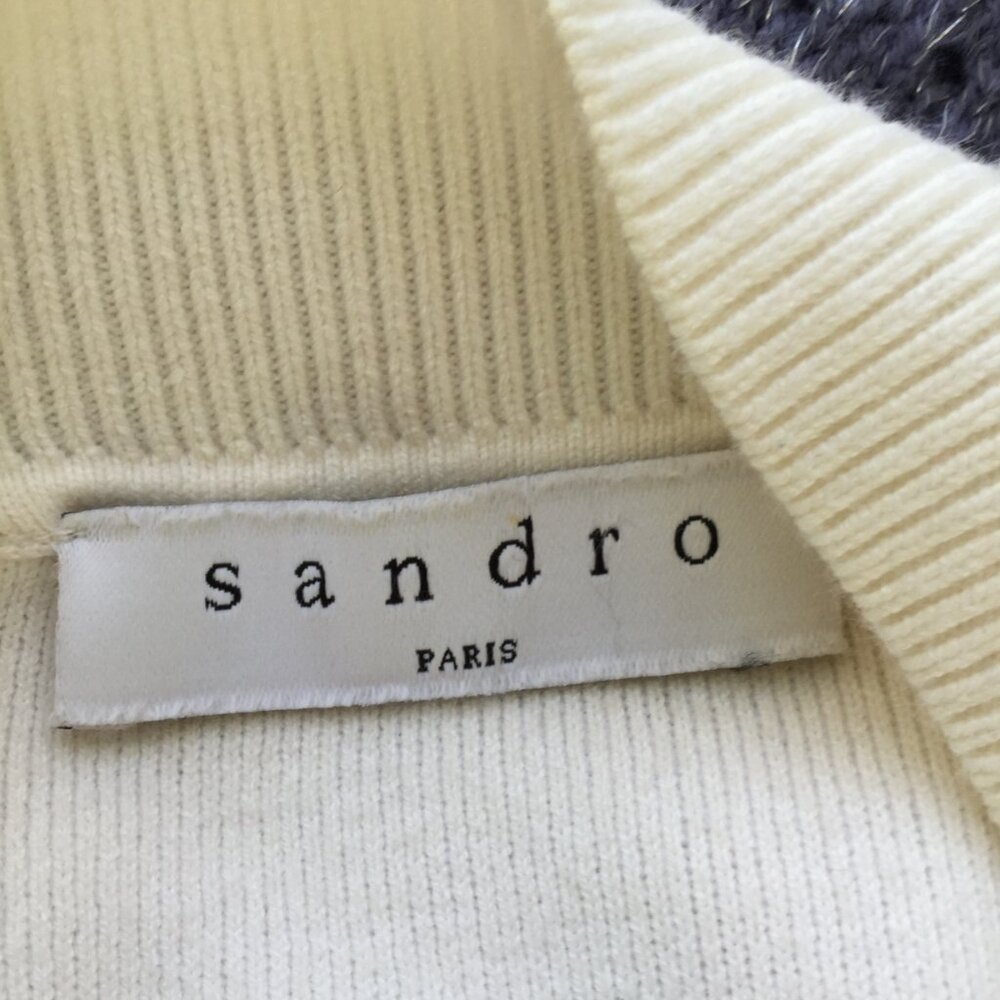 Sandro Paris Deep V-Neck Sweater s - Picture 7 of 11